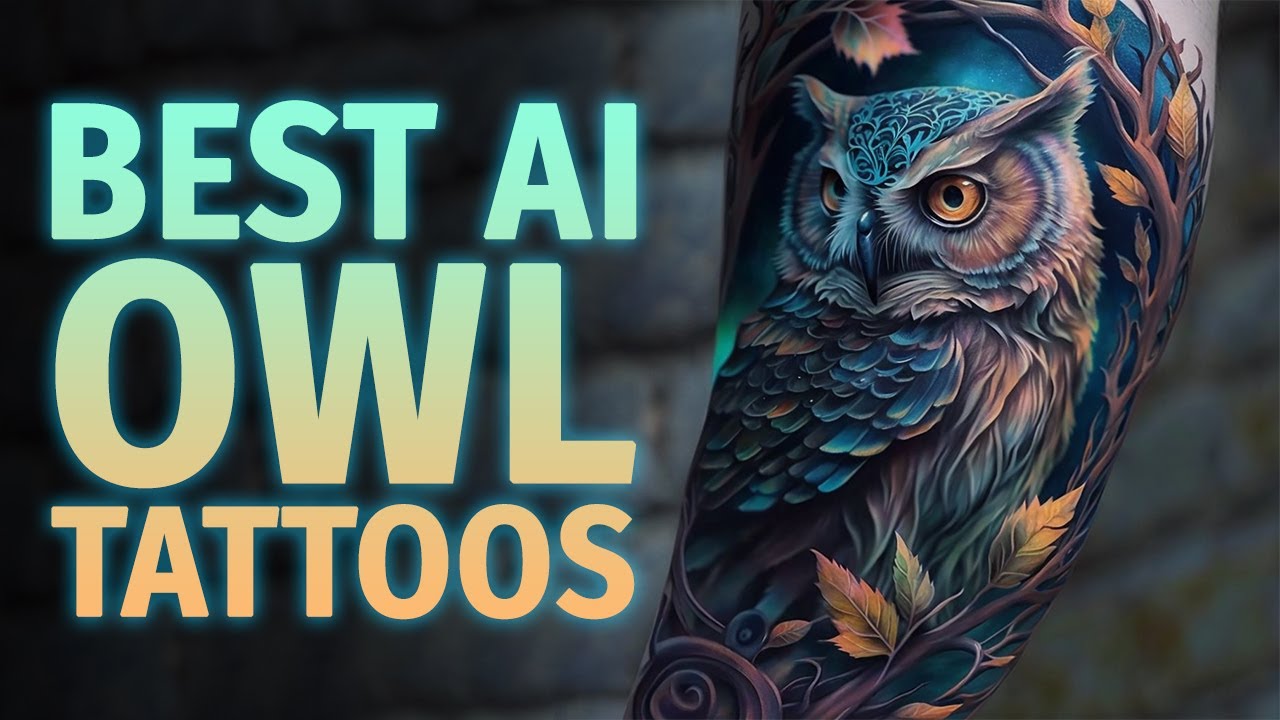 Majestic Owl Tattoos Created by AI