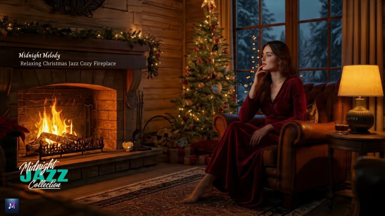 [playlist] Relaxing Christmas Jazz 🎄 Cozy Fireplace & Instrumental Music for Sleep, Study, Holiday
