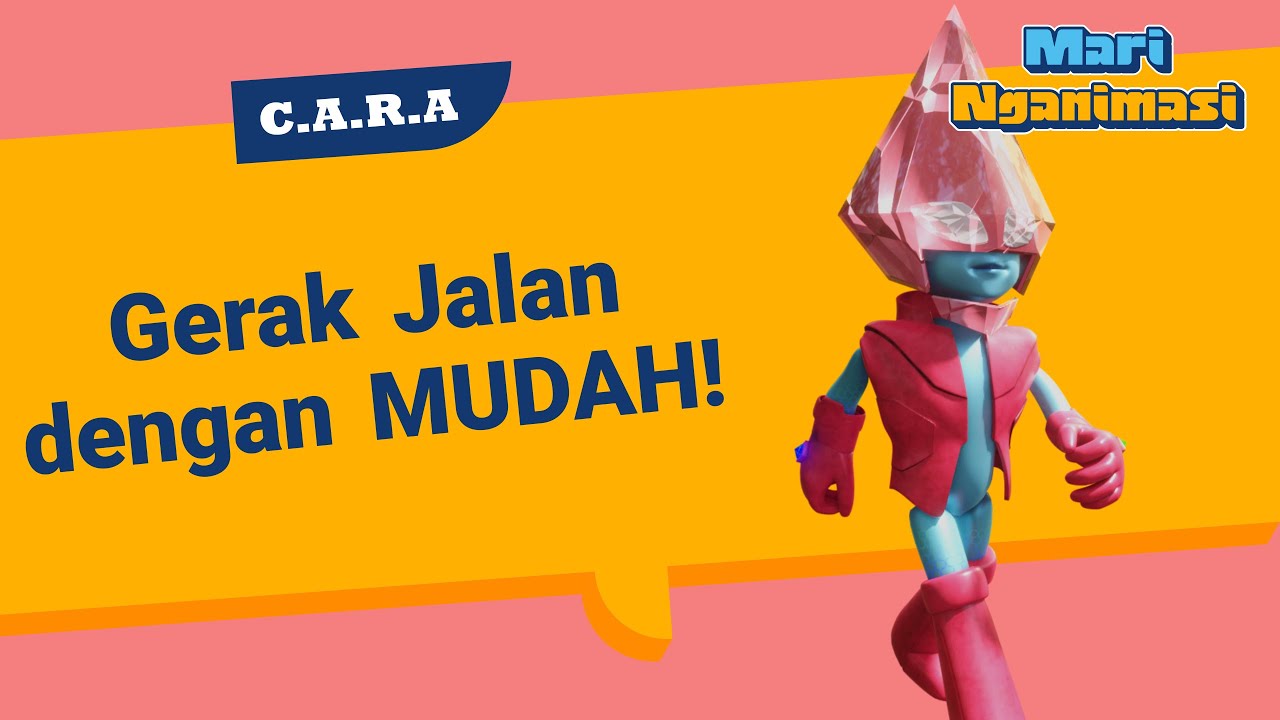 Membuat animasi berjalan (Walk Cycle) di Blender | C.A.R.A #8