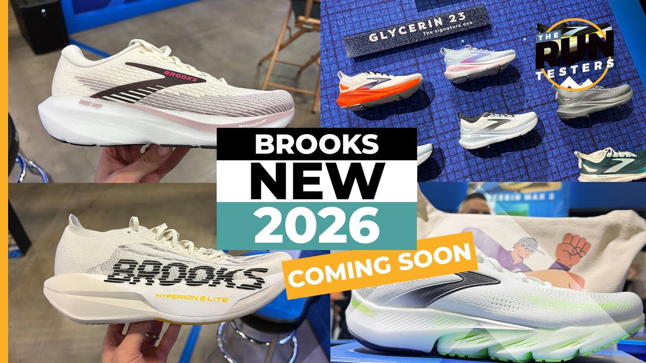Предварительный обзор Brooks 2026: Gycerin Flex, Ghost AMP, Glycerin 23 и Hyperion Elite 6