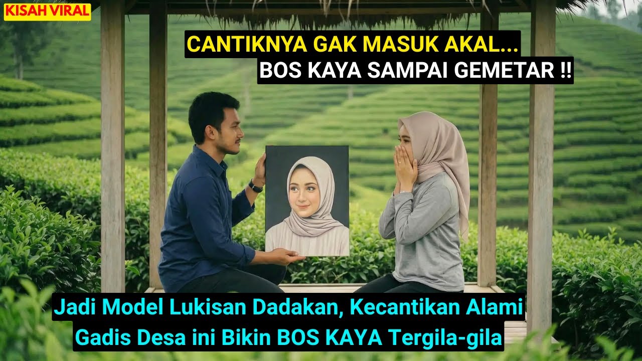 Jadi Model Lukisan Dadakan, Kecantikan Alami Gadis Desa Miskin ini Bikin BOS KAYA Tergila gila !!