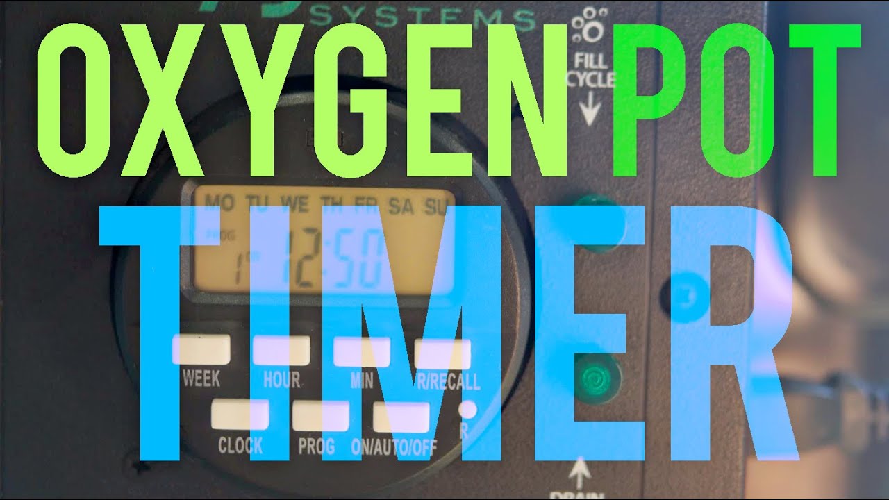 How to Set Up the Oxygen Pot System Digital Timer & Set Water Level for Hydroponics