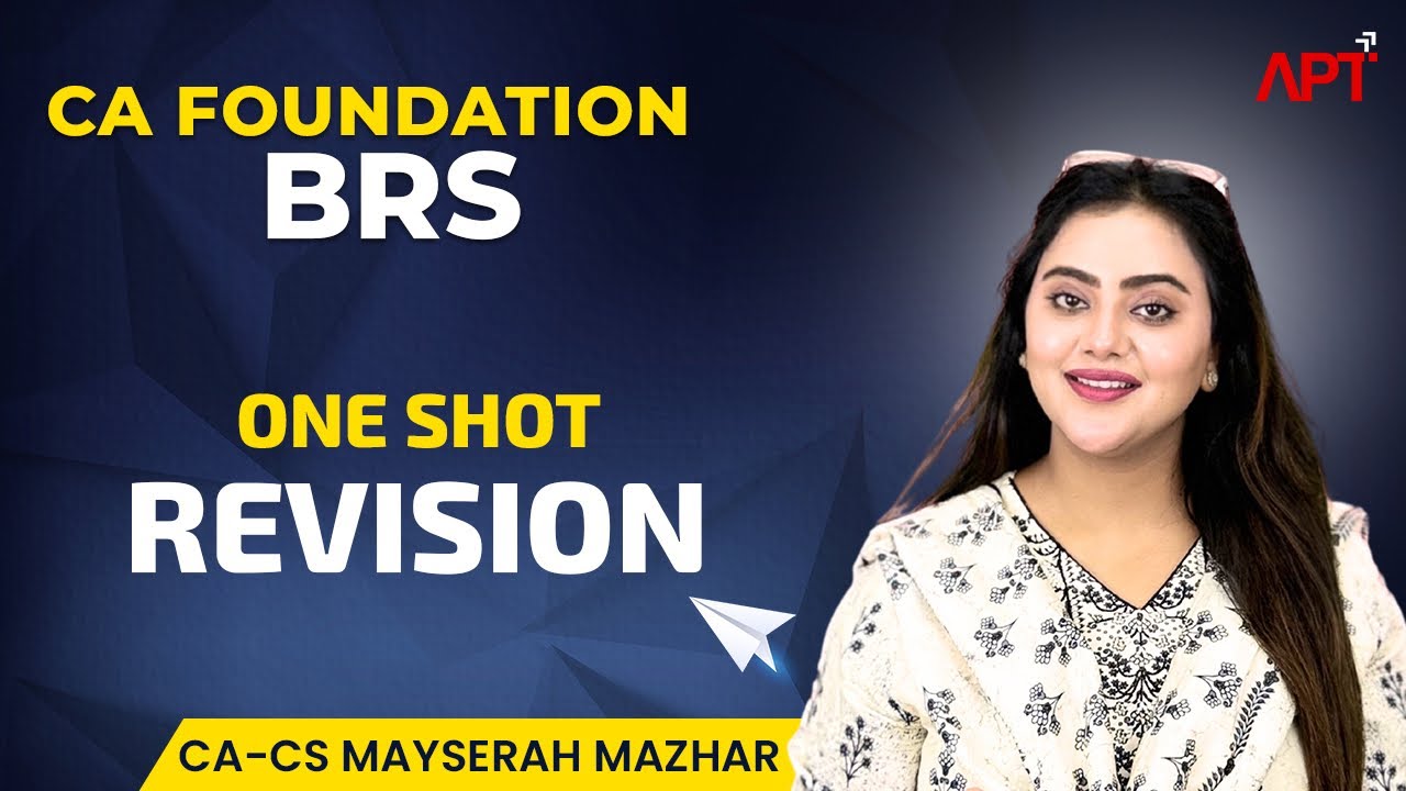 CA Foundation Accounts Revision | BRS One Shot #ca #cafoundation #accounts  