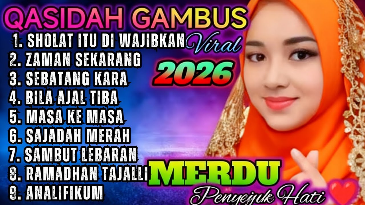 QOSIDAH MERDU TERLARIS 2026 ‼️SEPESIAL MENYAMBUT LEBARAN/ MUSIK GAMBUS TERPOPULER ENAK DI DENGAR 