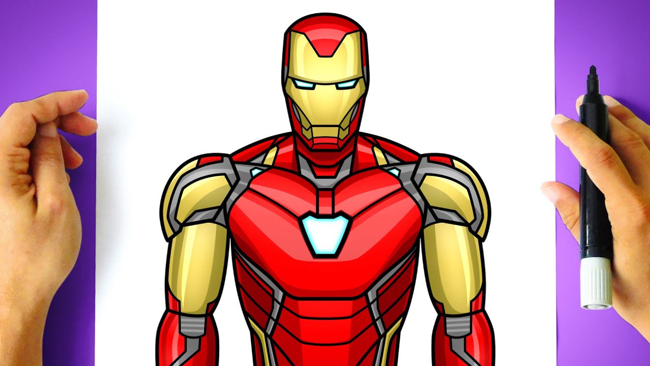 How to DRAW IRON MAN MK 85 step by step
