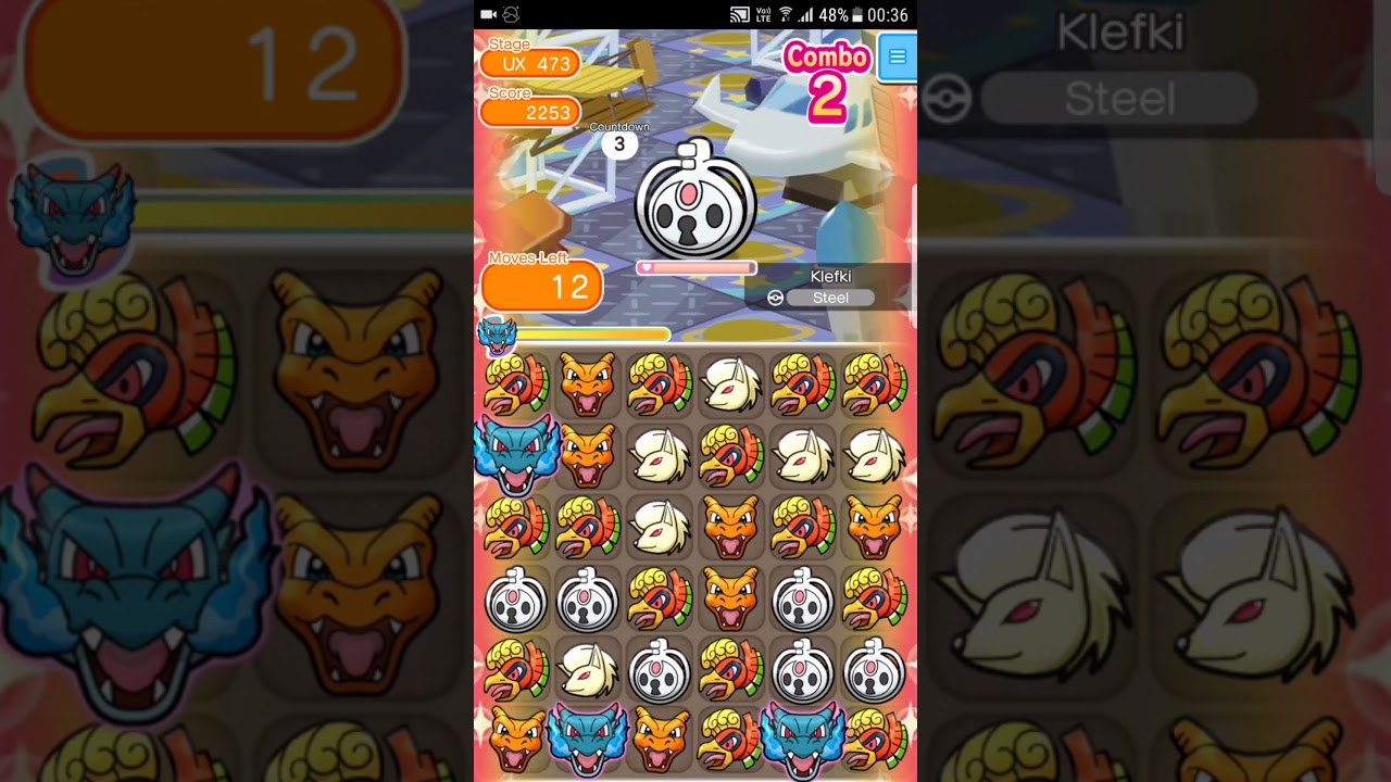 Pokemon Shuffle Mobile UX Stage 473 Klefki ITEMLESS『ポケとる スマホ版』