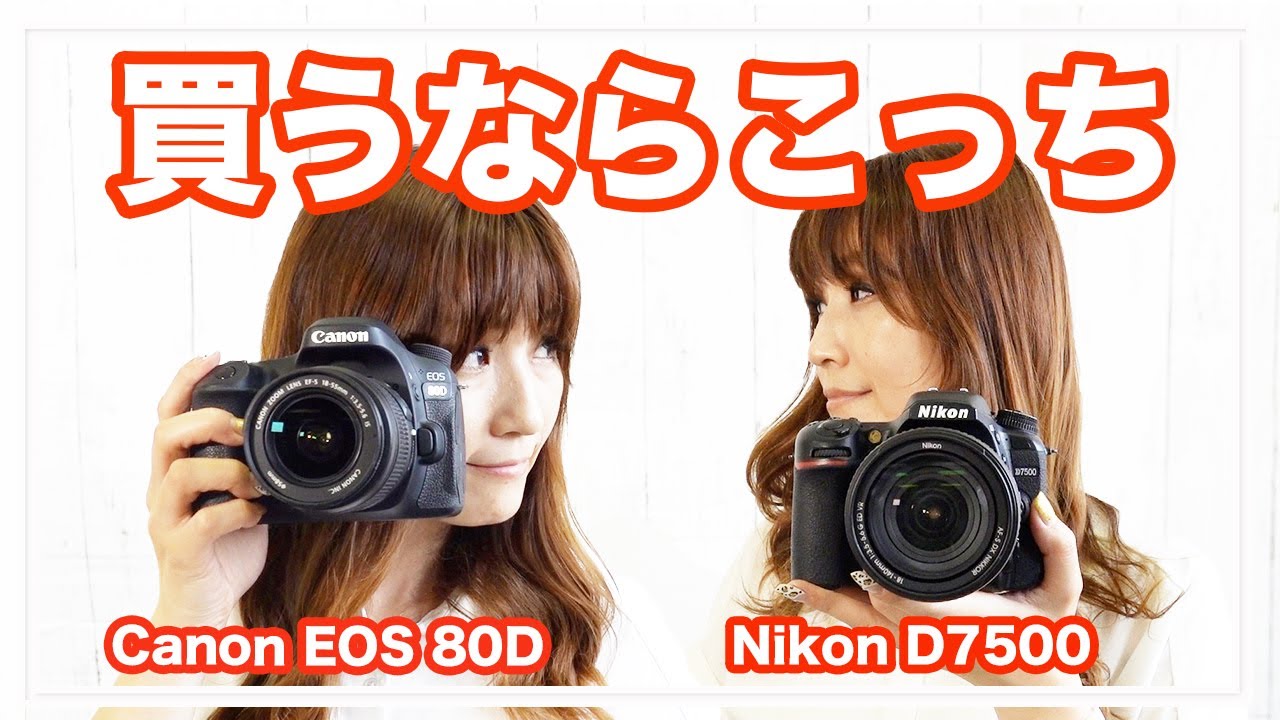 Canon EOS 80DとNikon D7500を徹底比較【一眼レフカメラ】
