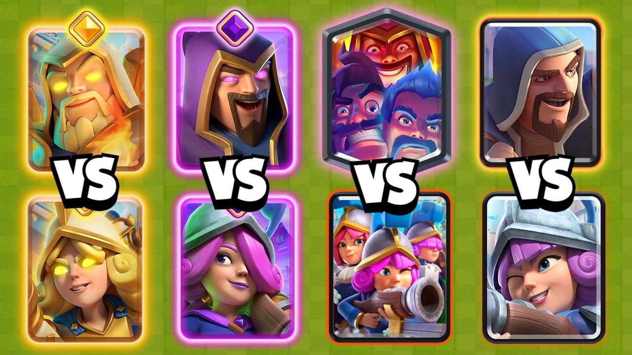 MAGOS vs MOSQUETERAS | CUAL ES MEJOR? | CLASH ROYALE