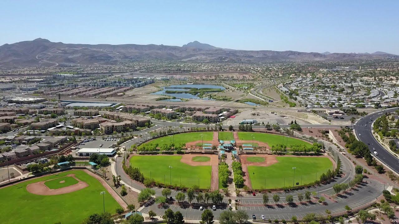 🏟️ Best Softball & Baseball Fields in Las Vegas | Drone Tour of Arroyo Grande Sports Complex