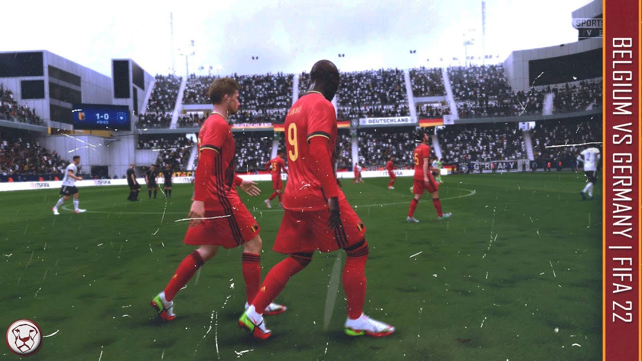 FIFA 22: Belgium vs Germany Game Highlights | Dynamic Camera
