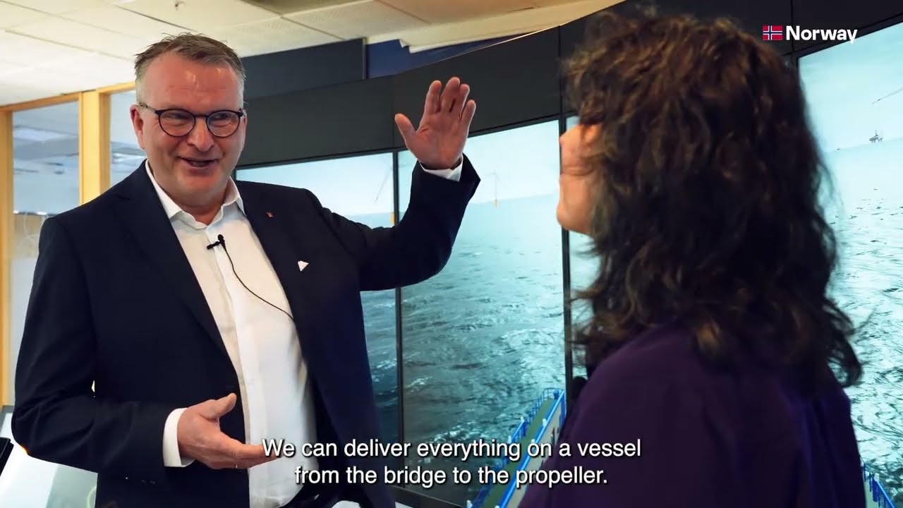 Exploring Offshore Wind Tech at Kongsberg Maritime HQ | Business Norway