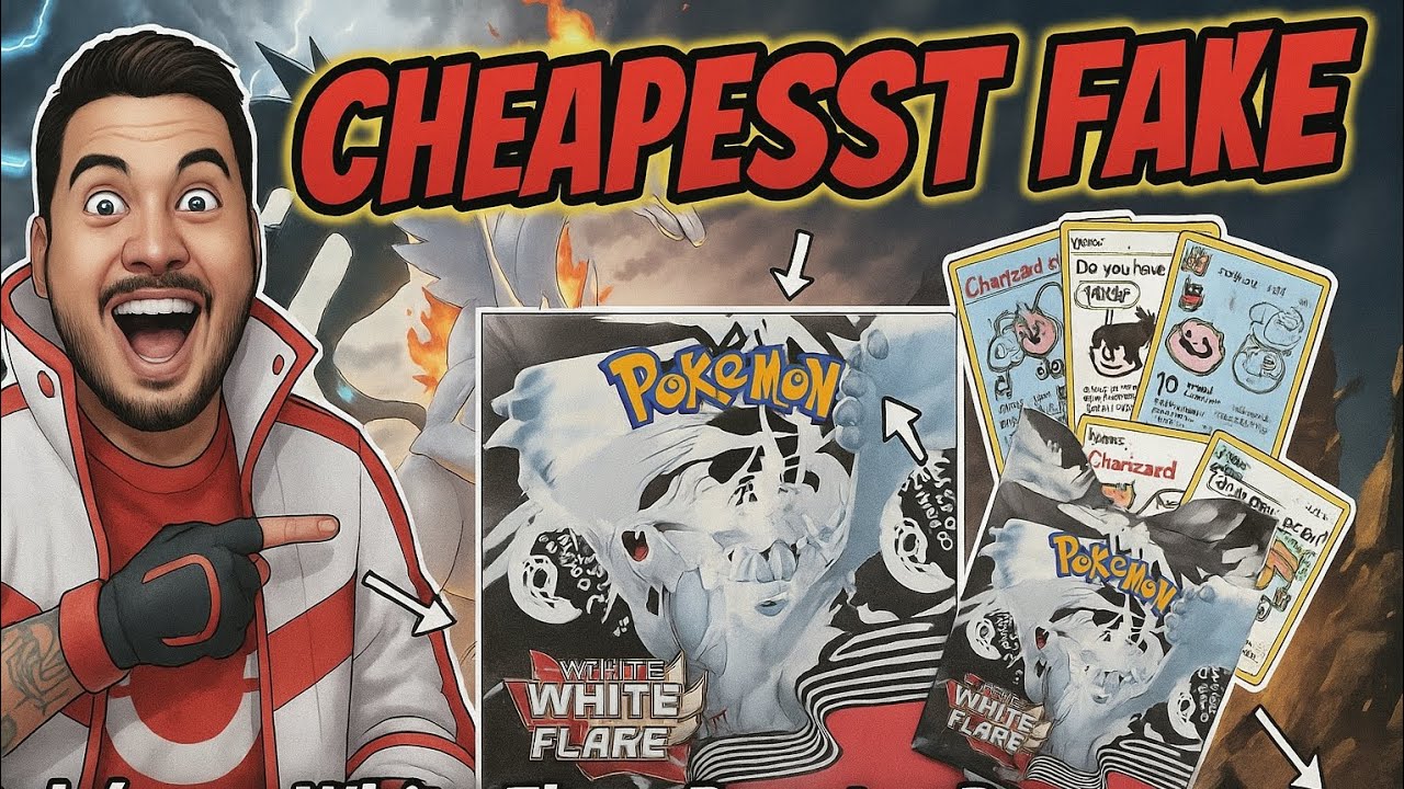 RIPPING a FAKE Pokémon 'White Flare' Booster Box! How Bad Are These Cards?!