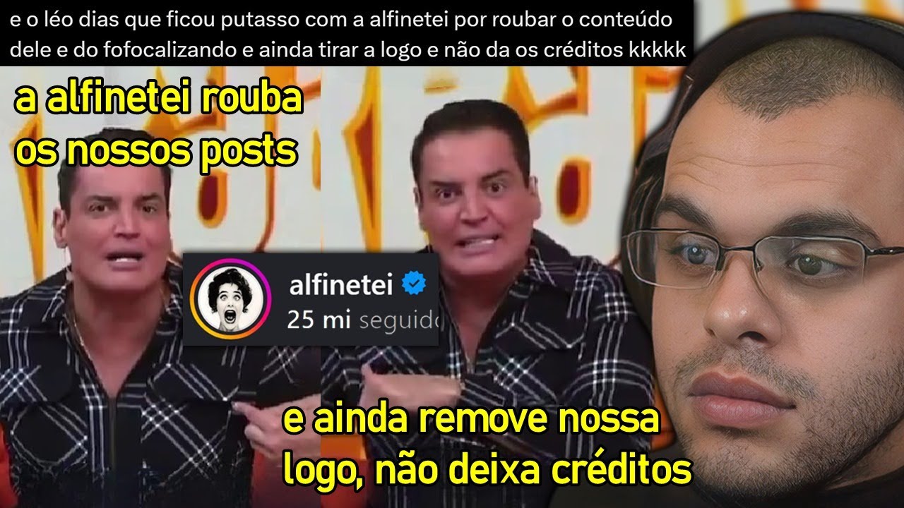 L&Eacute;O DIAS SE IRRITA COM A P&Aacute;GINA ALFINETEI E ESCULACHA O ADM AO VIVO