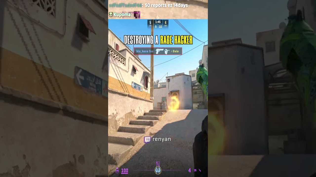 DESTROYING A RAGE HACKER #cs2 #counterstrike2 #csgo