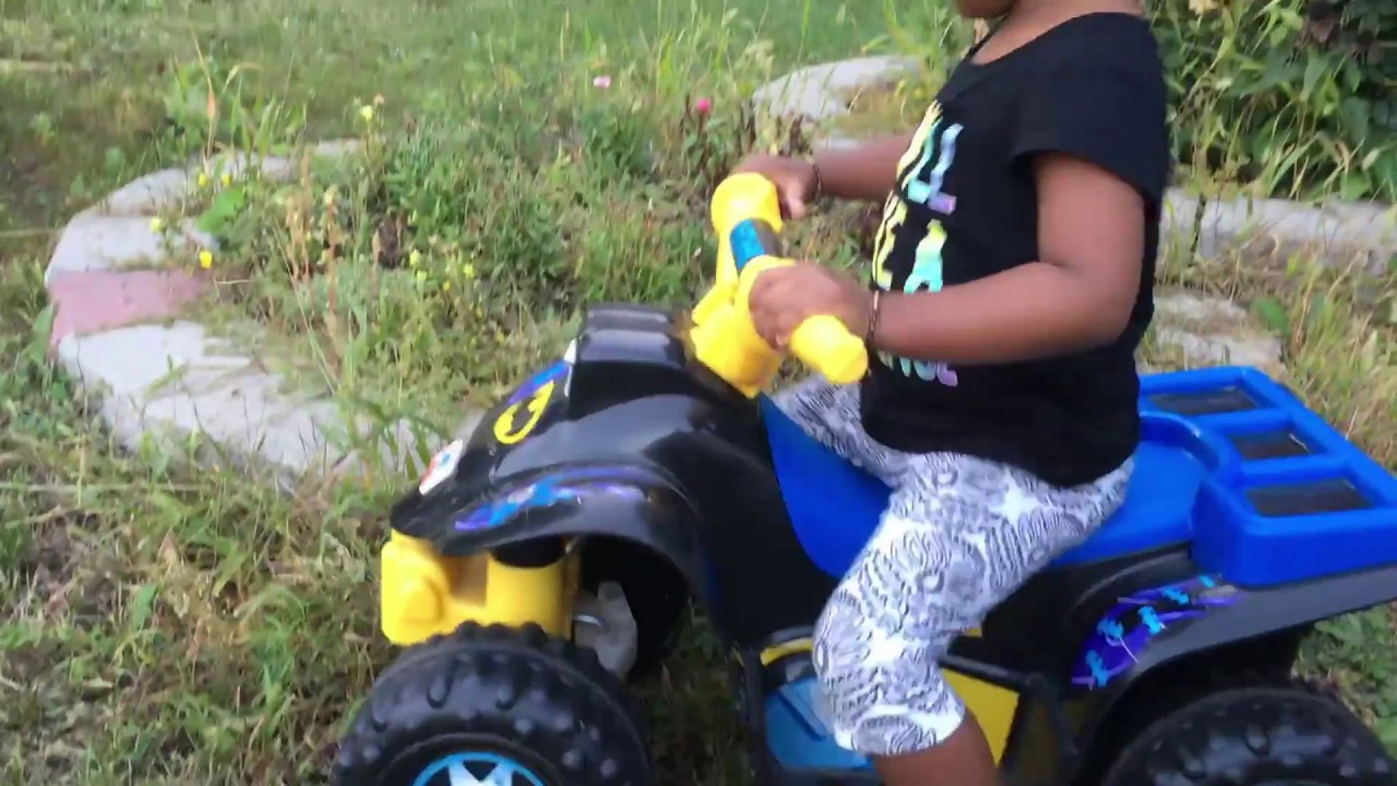 Fun Ride on Batman Power Wheels ATV - Lil' Quad from Fisher-price