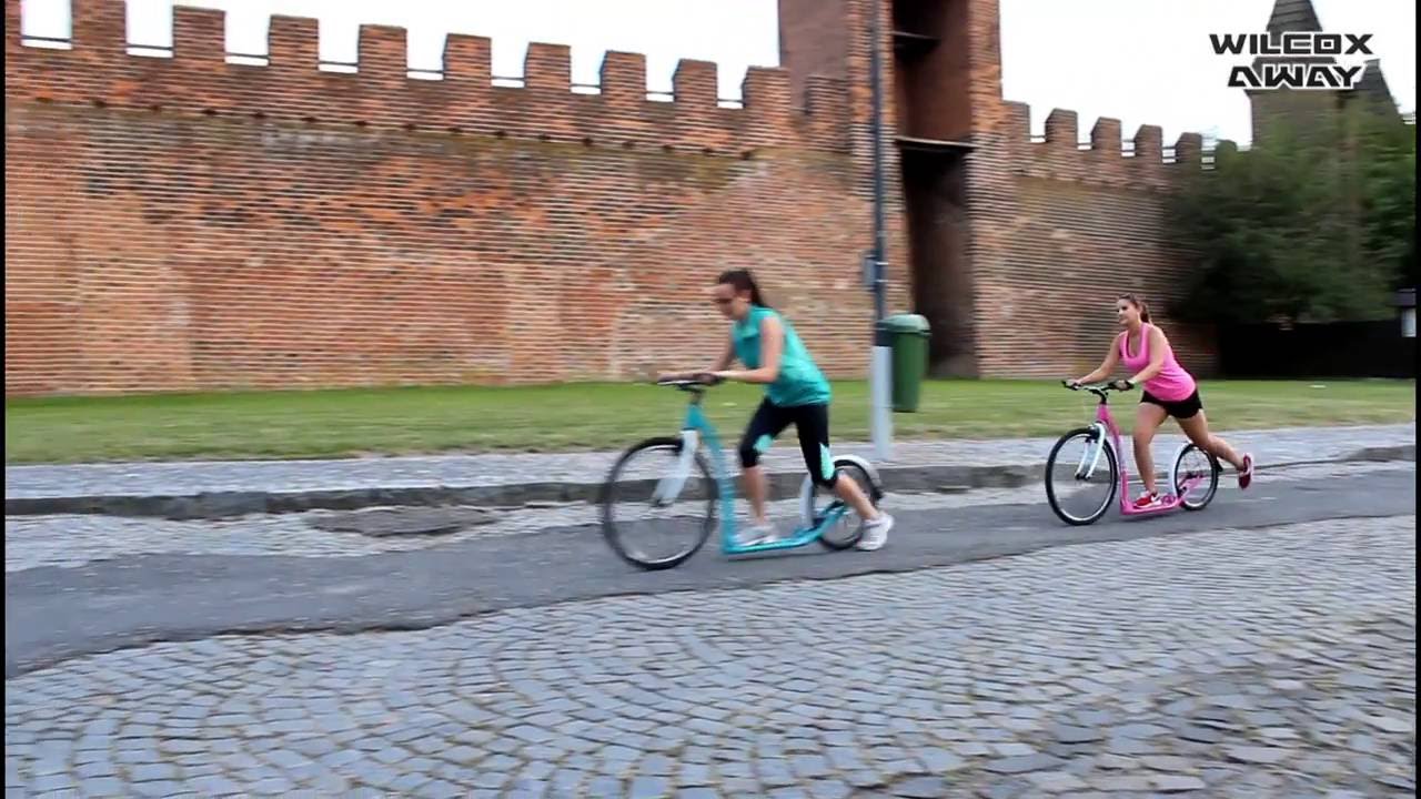 Koloběžka pro dospělé WILCOX AWAY tyrkysová modrá