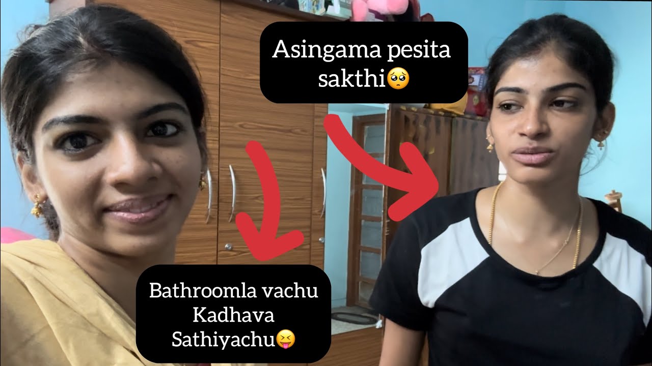 Bathroomla vachu kathava sathiyachu😝….asingama pesita sakthi🥺🤬…#kanimozhibabu #kanivlog