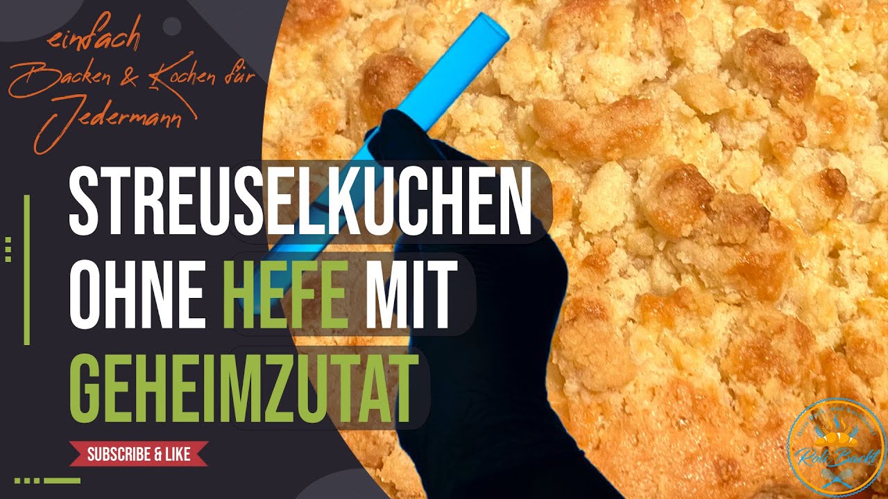 Bester Streuselkuchen OHNE HEFE mit Gelinggarantie! Lecker durch Geheimzutat, die jeder hat!