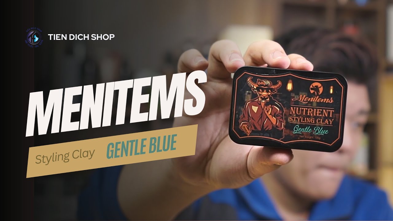 REVIEW Sáp vuốt tóc giá rẻ HOT Tiktok - Menitems Styling Clay Gentle Blue