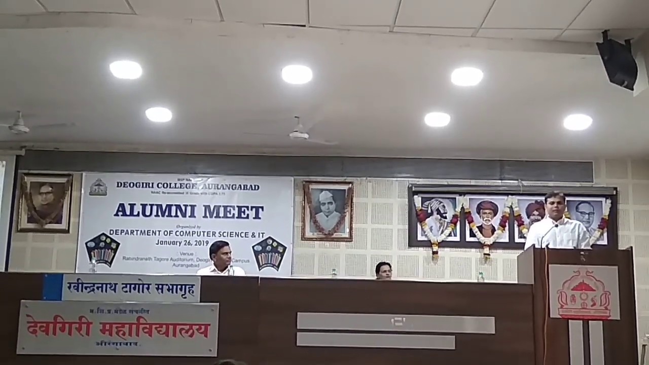 Alumni meet speech by pass out student