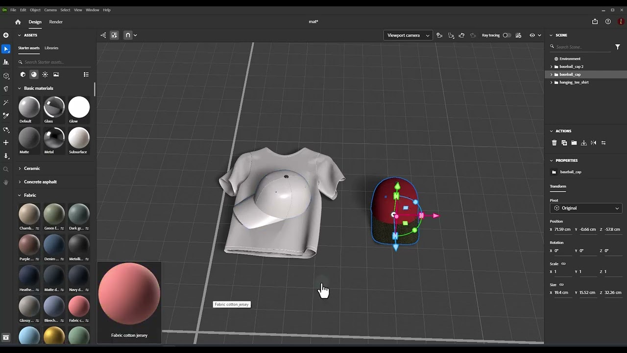 Adobe Dimension 2024 - Adding Materials