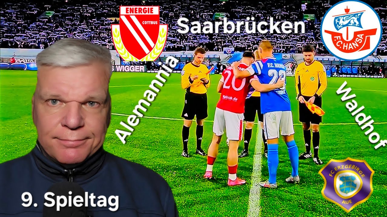Spielberichte: Hansa &ndash; Energie 1:3; Aachen &ndash; Aue 0:1; Saarbr&uuml;cken &ndash; Duisburg 0:0; Waldhof usw.