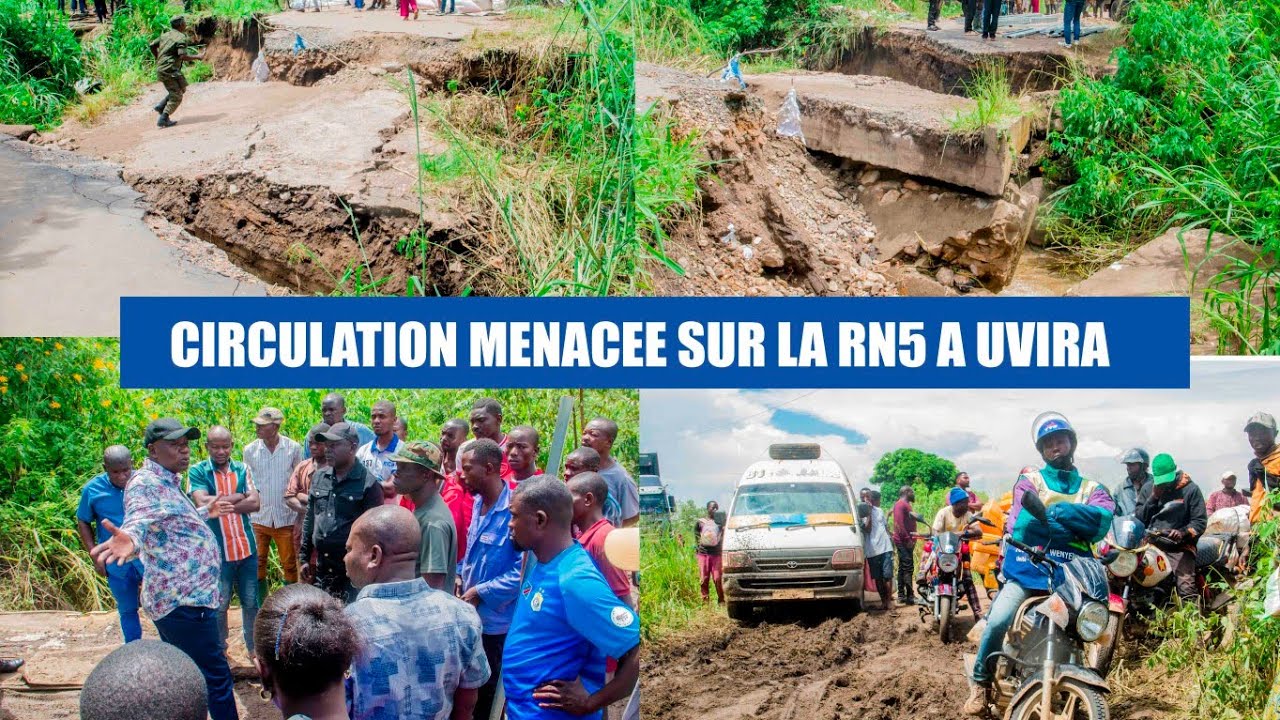 Circulation menacée sur la RN5 à Uvira : descente du maire intérimaire à Rutemba