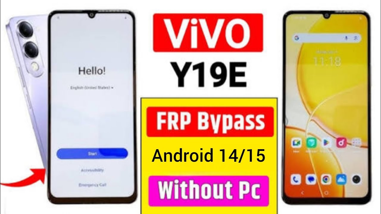 VIVO Y19e FRP BYPASS ANDROID14/15 whit out PC #vivo#frp#youtube#shorts 