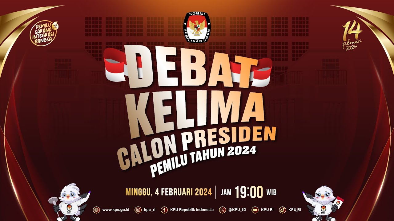 Debat Kelima Calon Presiden Pemilu Tahun 2024