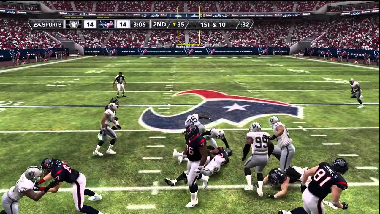 Madden 12-Online ranked gameplay w/commentary[HD]Raiders Vs Texans