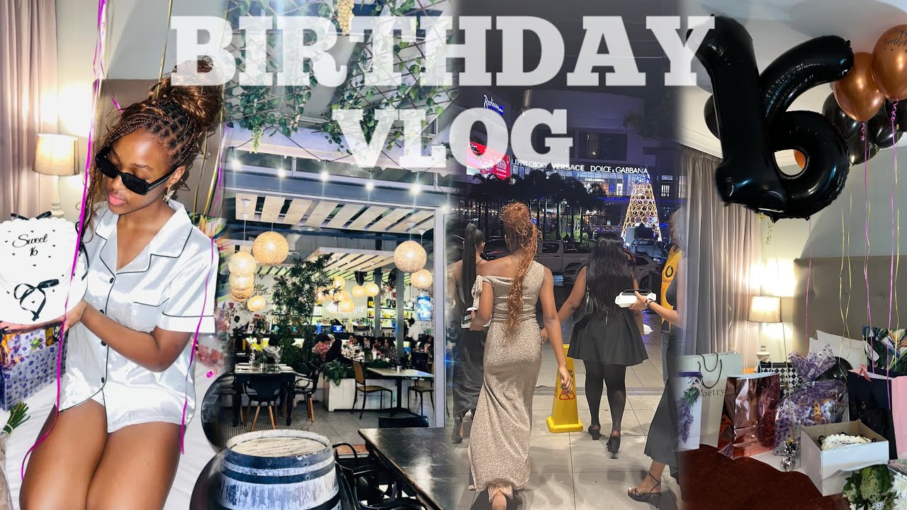 BIRTHDAY VLOG | Sweet 16, hair, nails, awards evening, birthday dinner & more