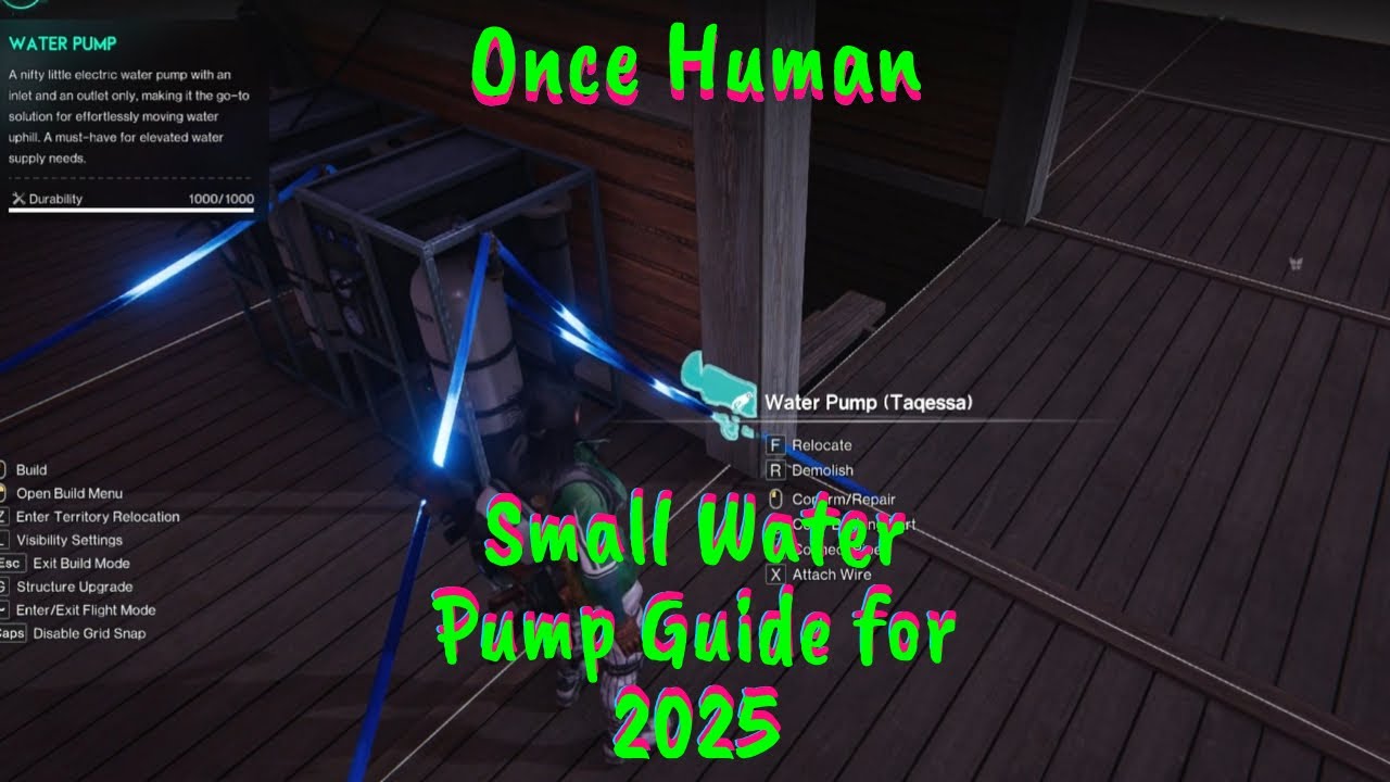 Once Human &mdash; Полные руководства по малым водяным насосам в 2025 году