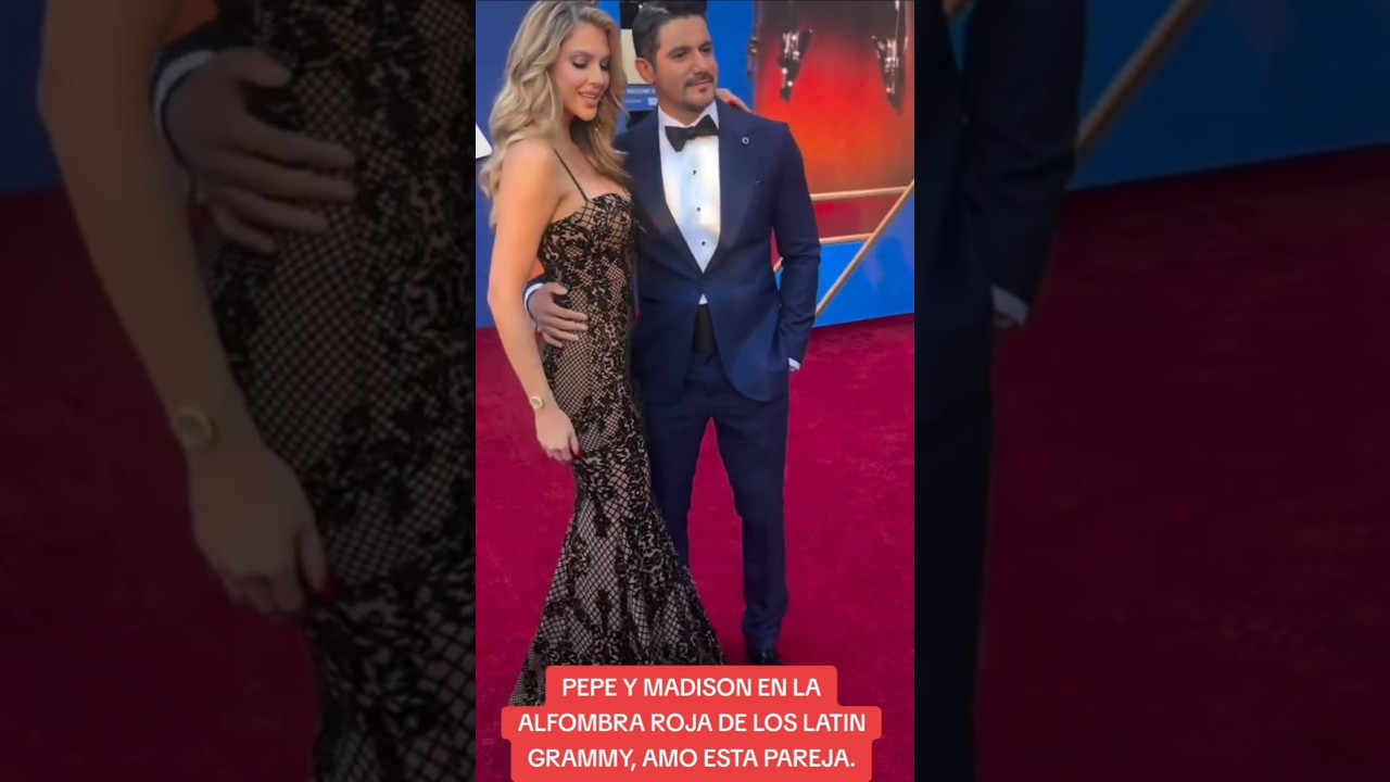 PEPE Y MADISON EN LA ALFOMBRA ROJA DE LOS LATIN GRAMMY. 