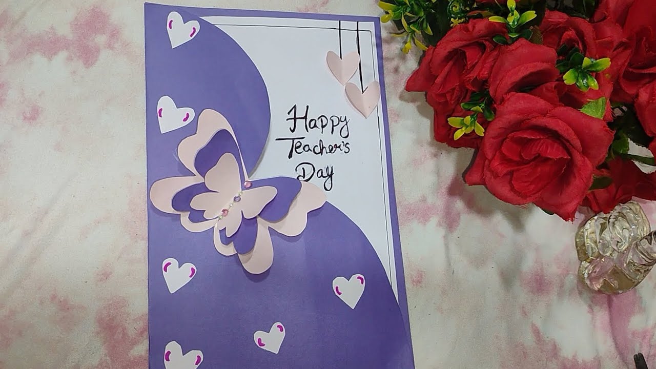 How to make happy Teacher's day greeting card | Teacher's day card kaise banaye 🤩