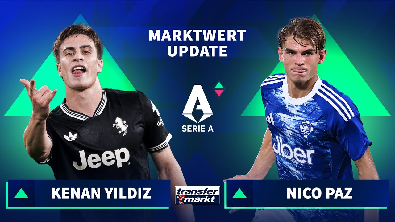 Marktwert-Update Serie A: Top-Talente Kenan Yildiz & Nico Paz die gro&szlig;en Gewinner | TRANSFERMARKT
