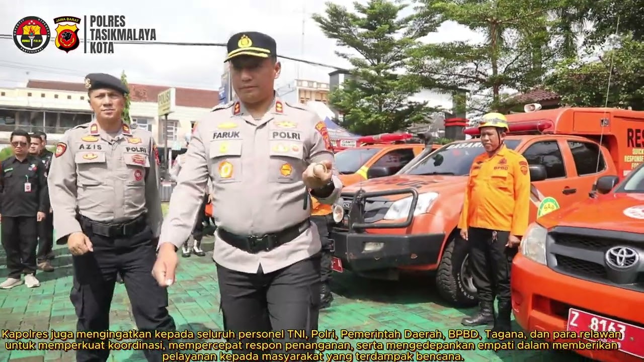 POLRES TASIKMALAYA KOTA GELAR PASUKAN SIAGA BENCANA ALAM