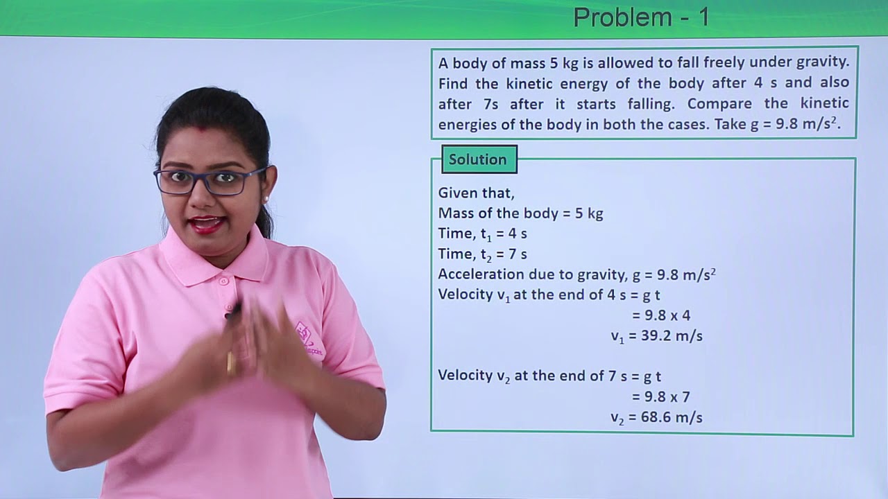 Class 9th – Kinetic Energy Problem-1 | Work and Energy | Tutorials Point