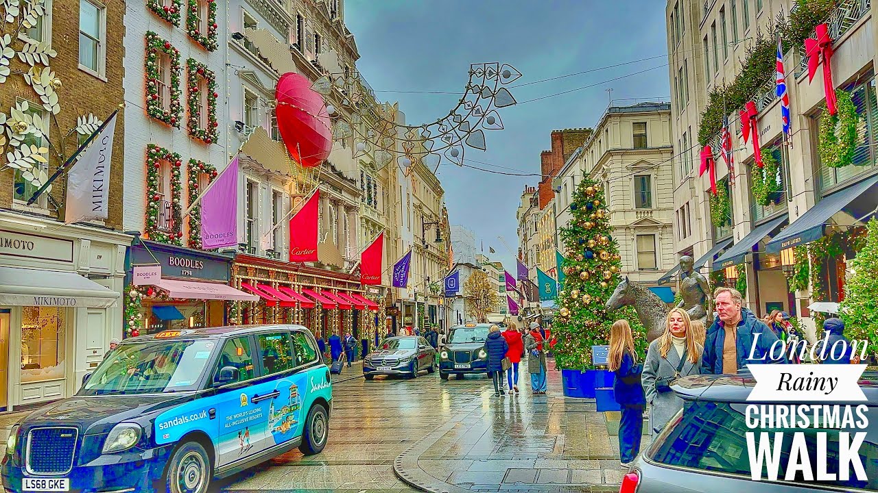 London Christmas Walk | What to do in London During Christmas | Mayfair Christmas Decorations 2023