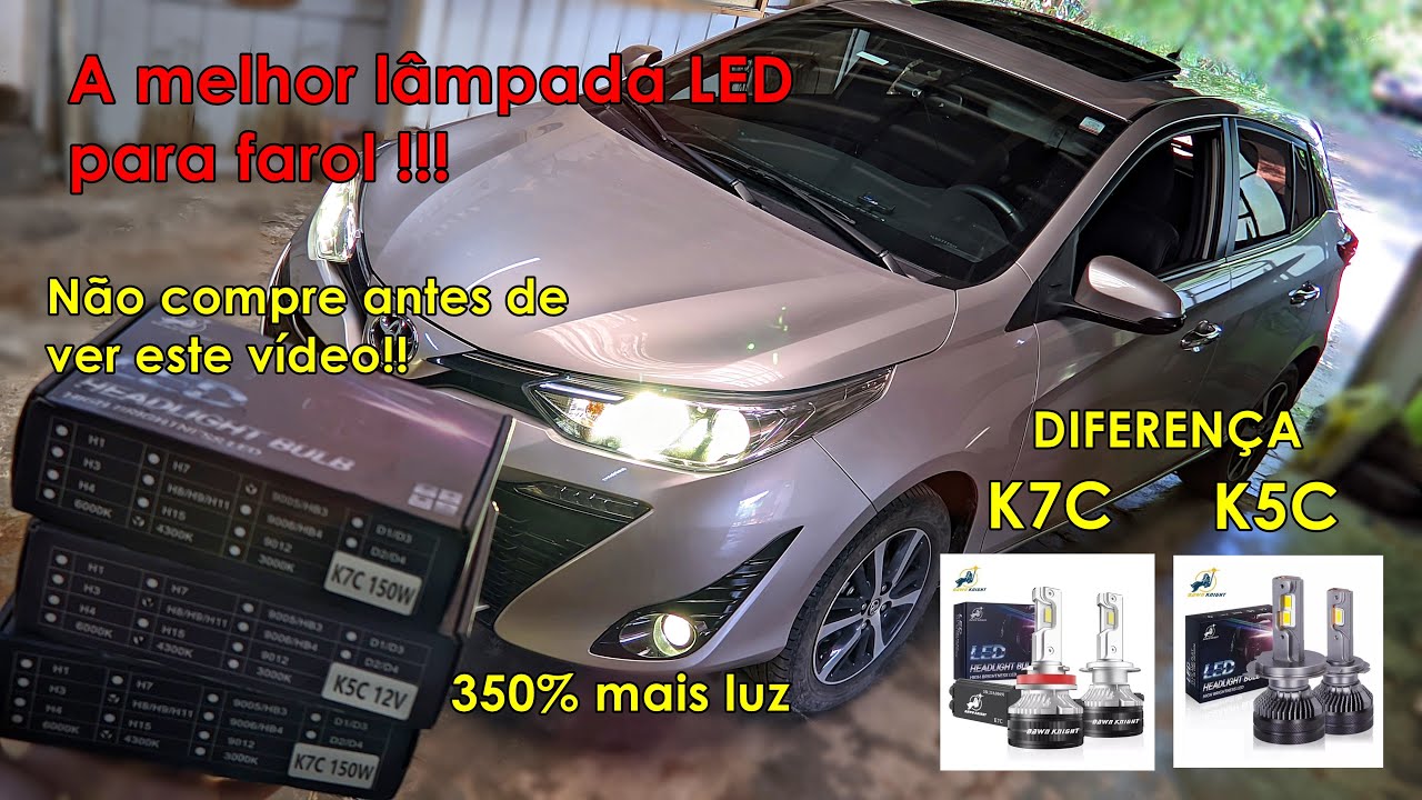 NÃO compre lâmpada led - SEM ANTES VER ESTE VÍDEO - K5C ou K7C da DawnKnight