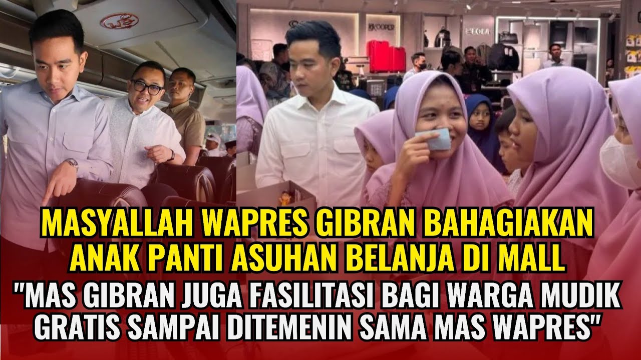 Masyaallah! Momen Haru Mas Gibran Bikin Anak Panti Asuhan Bahagia Belanja di Mall
