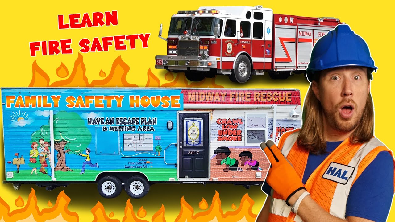 Handyman Hal learns Fire Safety | Fire Truck for Kids