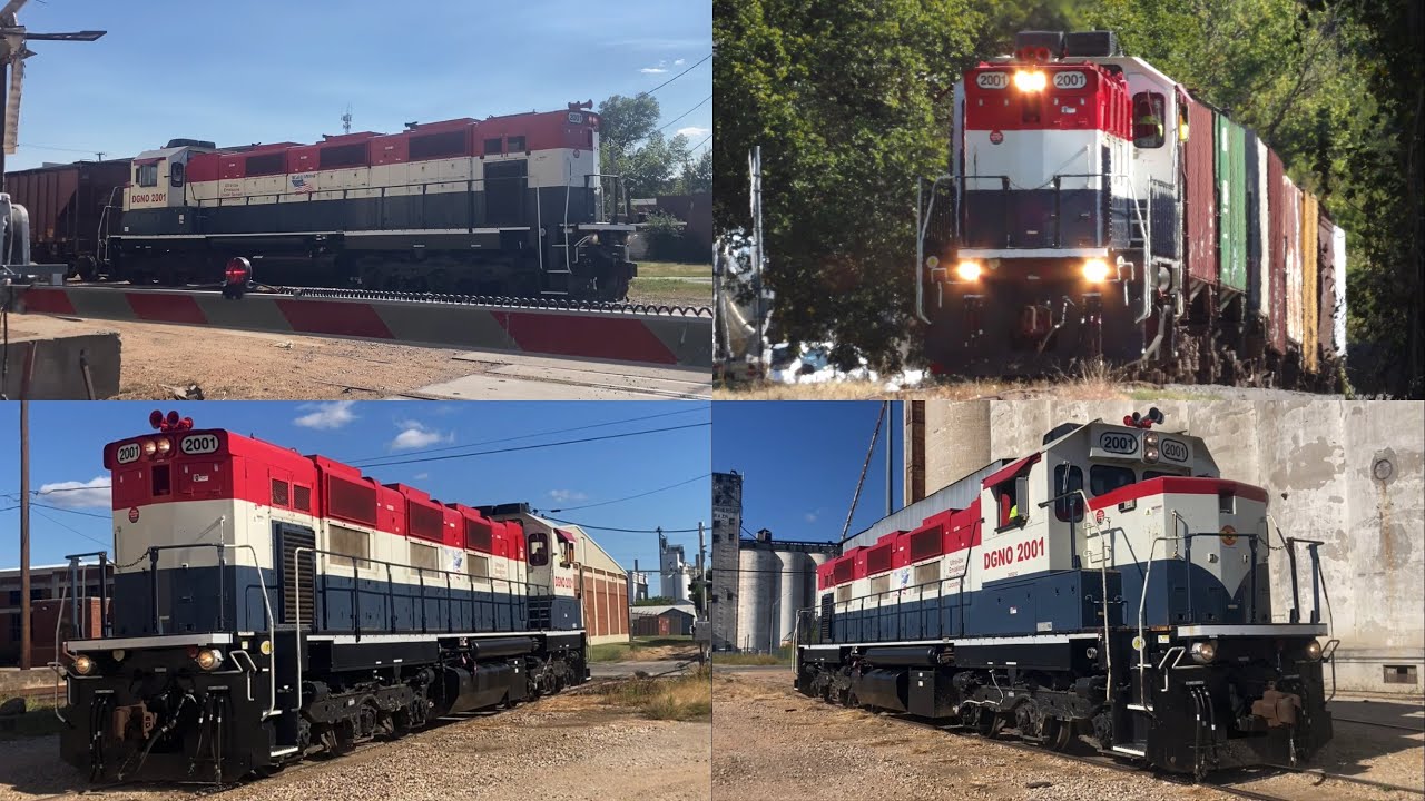 DGNO Con Agra Spur Action with RailAmerica Genset at Sherman, TX (September 15, 2024)