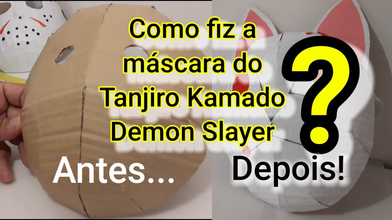 Fiz uma máscara do TANJIRO KAMADO do Demon Slayer!