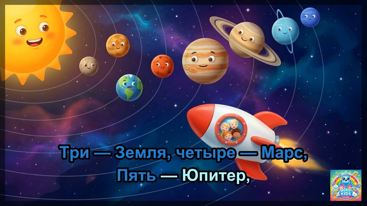 Покорители космоса | Детские песни | Музыкальный руководитель | Караоке | Песни о космосе | Планеты