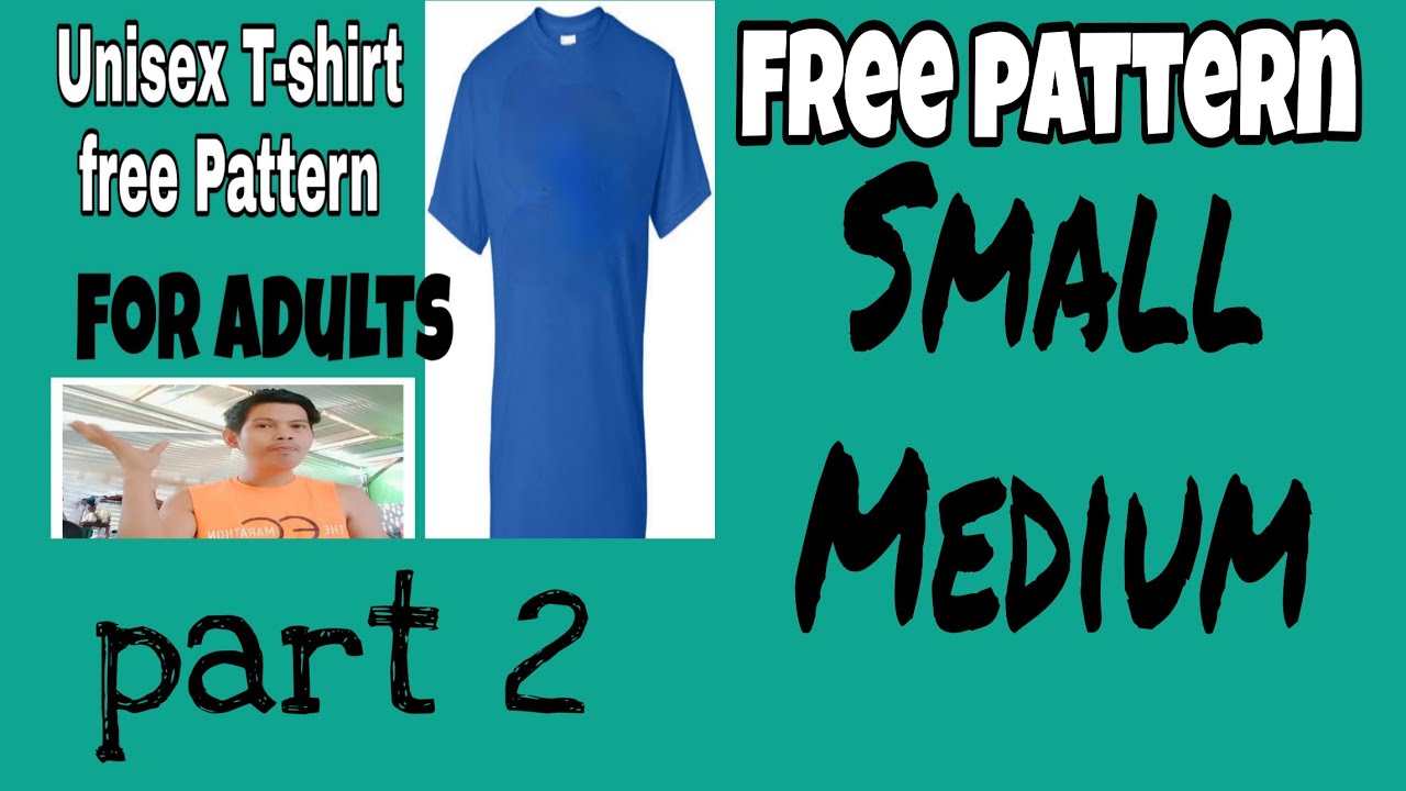 T-shirt pattern for adults with free pattern drafting guidelines chart (download PDF file)
