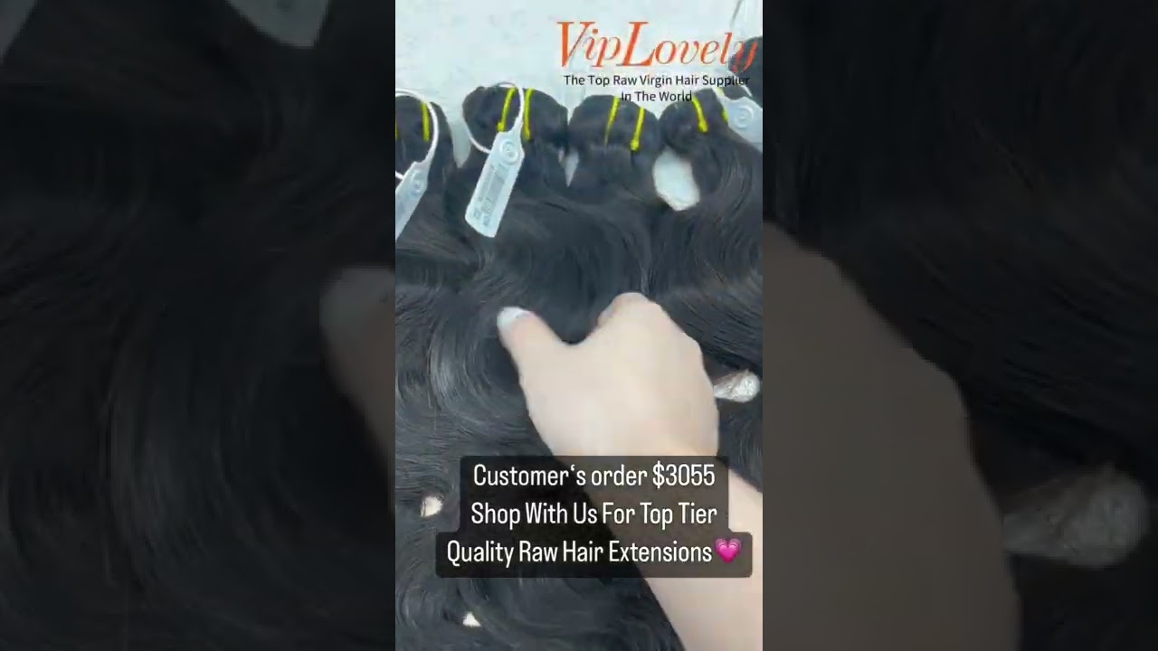 Cambodian Hair ，follow me to see more#viplovelyhair #rawhair #bundle #virginhair #bodywave#Cambodian