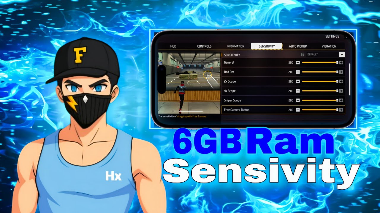 Free Fire Best Headshot Sensivity For 6GB Phones⚙️☠️ | Best Sensitivity For 99% Headshot Rate💫💥 