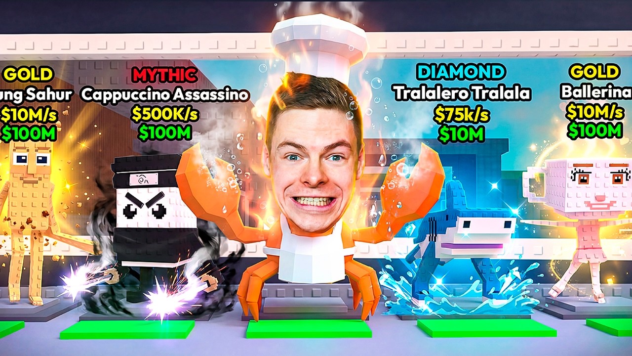 Dokážu získat NEJVZÁCNĚJŠÍ BRAINROTY ve hře STEAL A BRAINROT v ROBLOXU?