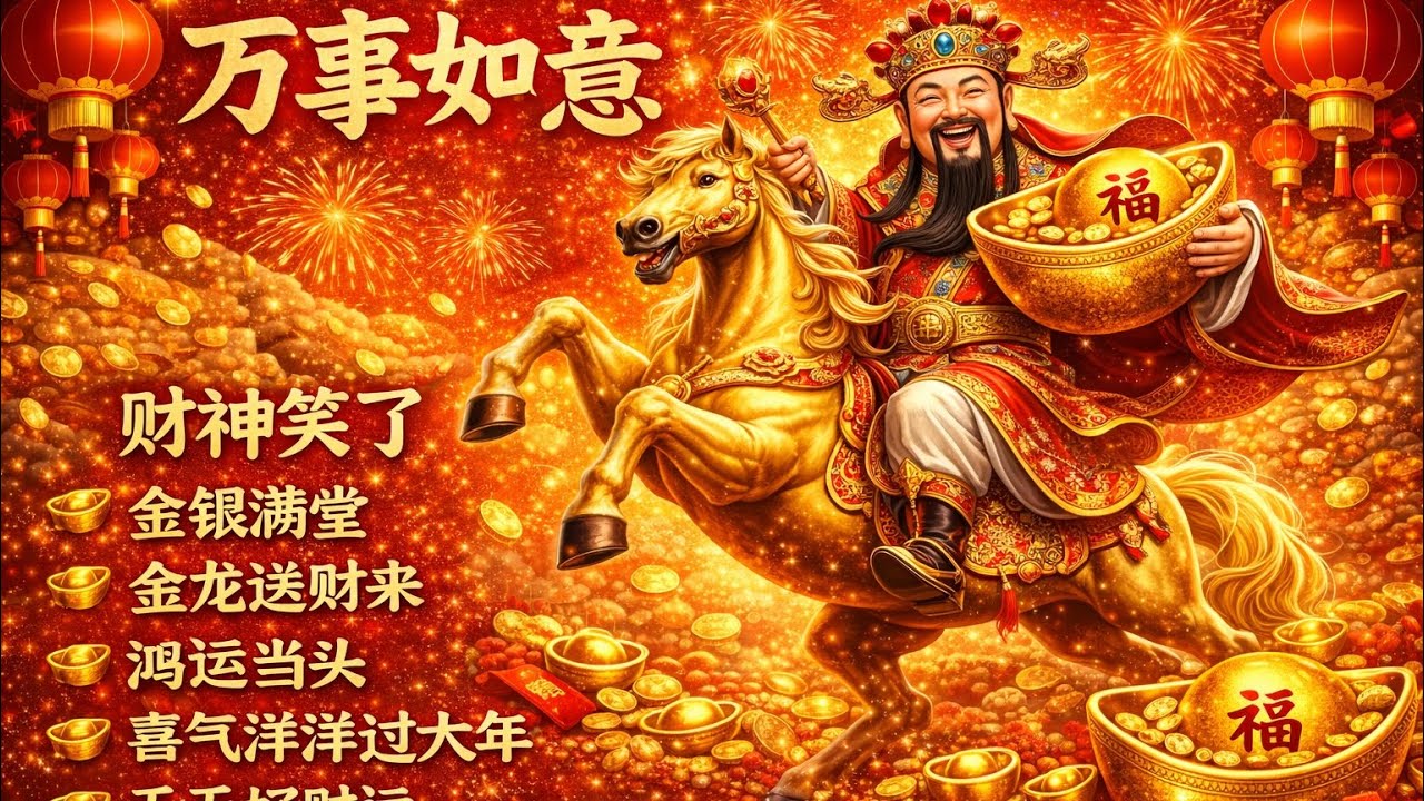 10 首华语新春祝福歌曲 2026｜Nhạc Hoa Chúc Tết Phát Tài · May Mắn · Bình An