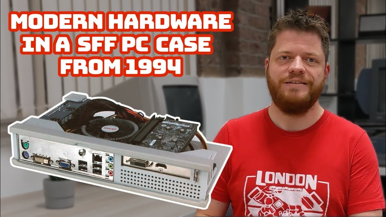 Modern i7 build in a 90s retro SFF PC case using laser cut acrylic